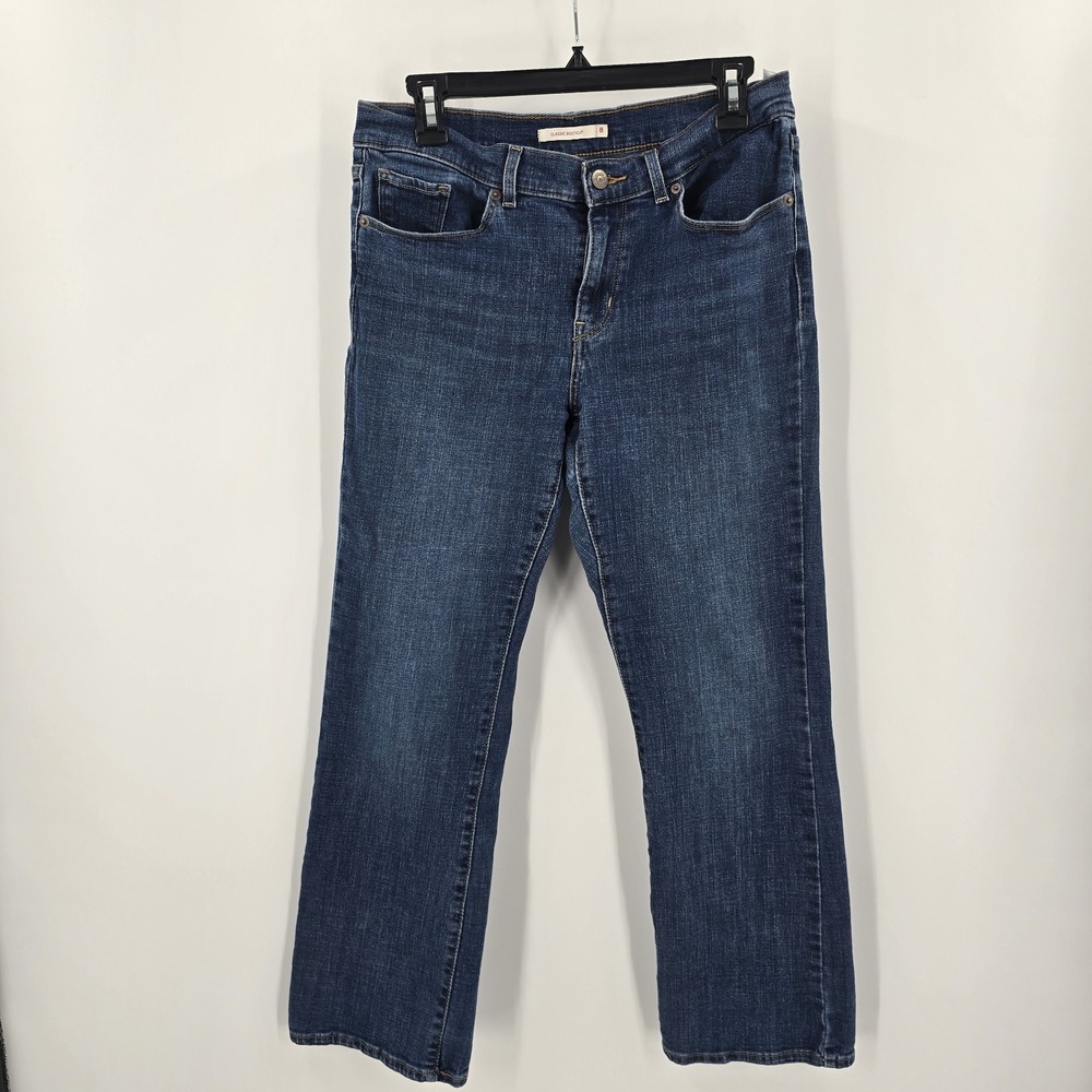 Levis‎ Pants Womens 8 Blue Denim Jeans Bootcut Cotton Medium Wash Mid Rise